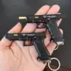 1:3 Alloy G34 TTI Pistol Model Keychain Disassemble Mini Gun Toy Craft Bag Pendant Holiday Gifts for Chlidren Adults 1