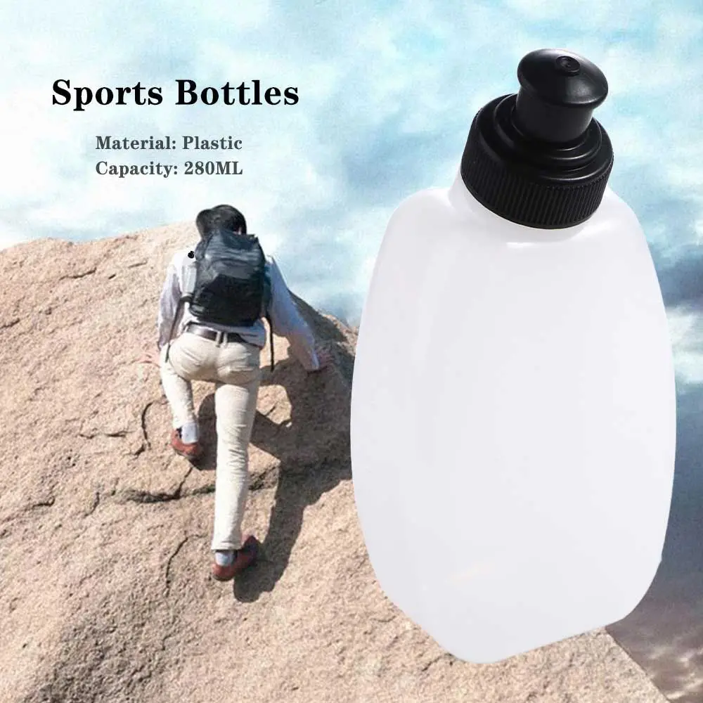 

280ML Running Water Bottle Portable Waist Belt Bag Plastic Drinking Bottle Leak-Proof Sport Water Flask Camping