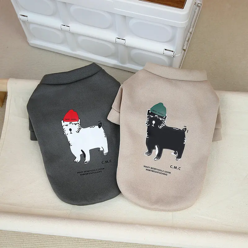 

Hooded Dog Sweatshirt Pet Winter Clothing Puppy Warm Clothes Teddy Cartoon Pullover Cute Dog Clothes XS-XL