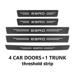 Carbon Fiber Car Door Sill Anti - Scratch Protection Strip (Doortrunk - 5PCS-)