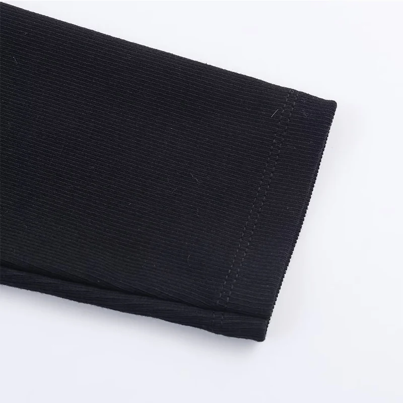 2026 Spring Autumn Casual T-Shirts Fashion Contrast Color Design Long Sleeve Knit T-Shirts For Women Streetwear Casual Short Top