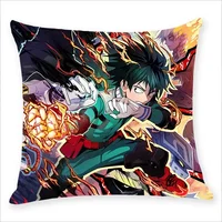 45x45CM My Hero Academia Pillow Case  Anime Midoriya Izuku Deku Printed Pillow Covers Soft Decorative Pillowcase Gifts Wholesale 2