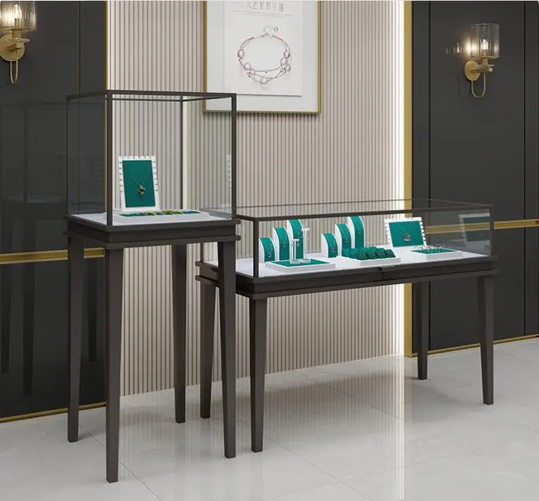 Jewelry display case spot transparent glass cabinet first ornament luxury watch counter exhibition hall display case