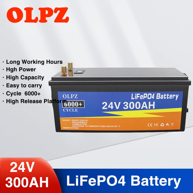 12V 24V 400AH 300AH 200AH 100Ah LiFePo4 Lithium Iron Phosphate Battery Built -in BMS For Golf Cart RV Campers Solar With Charger - AliExpress