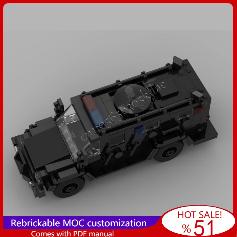 332 PCS MOC 도시 교통 시리즈 SWAT 트럭 모델 기술 빌딩 블록 어린이를위한 창의적 장난감 깜짝 크리스마스 선물