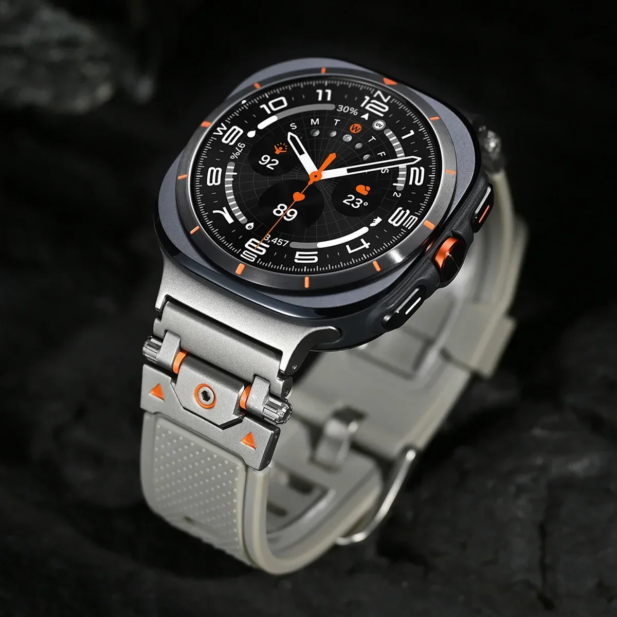 Premium No Gaps Silicone Strap for Sports Watches - Soft Rubber Wristband Bracelet