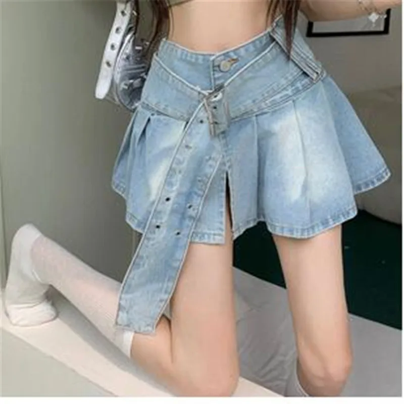 Рисунок 2 - Мини-юбка женская джинсовая Плиссированная