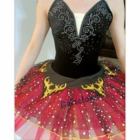 Adult Women Black Red Professional Tutu La Esmeralda Ballet Tutu Platter Pancake Tutu Dress Girls Kids Ballerina Party Costume - Image 5