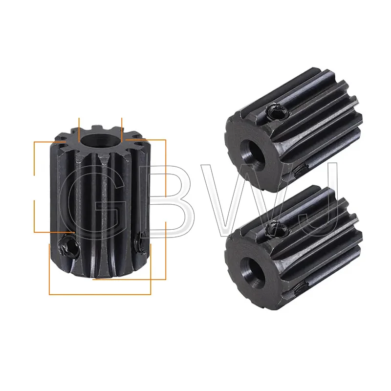 M1 5mm 10T 12T 14T # Steel Metal Pinion Motor Gear Hole 4/6/6.35/7/8mm RC Model Car Motor