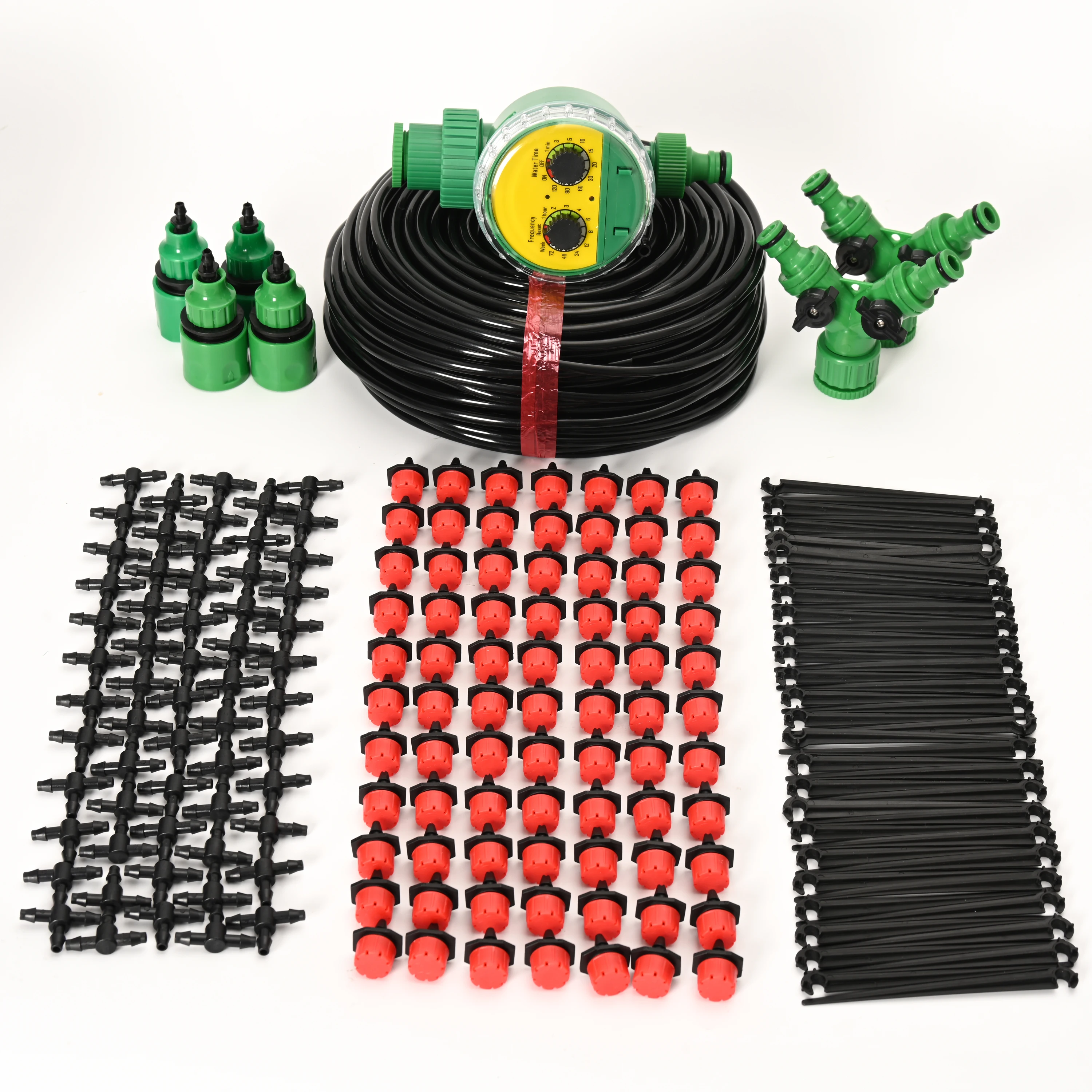 50M Self Automatic Drip Irrigation System Garden Watering Water Plant Kit Drippers Mist Set |