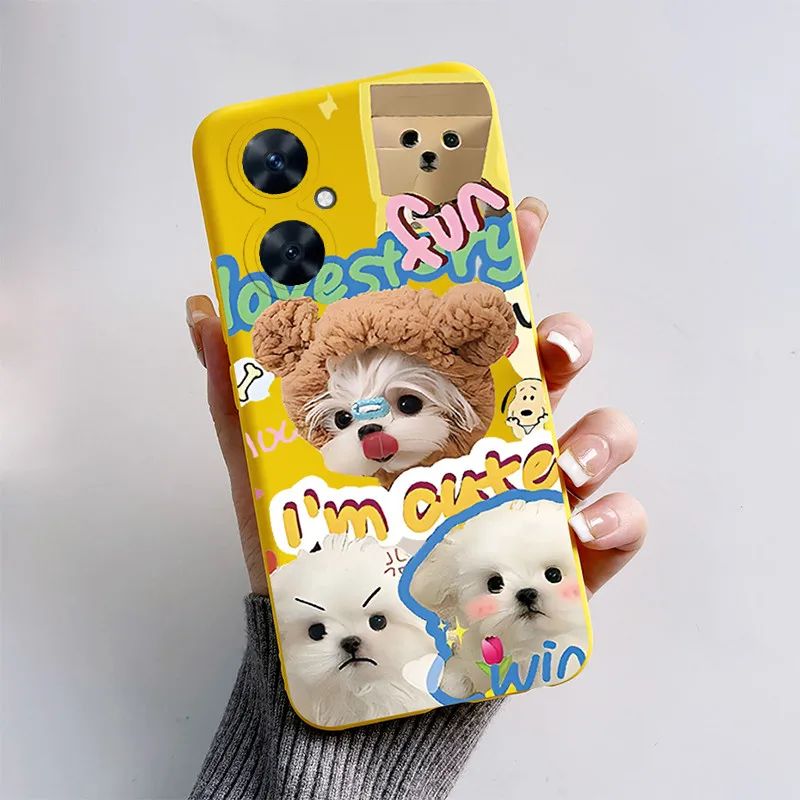 Cute Cartoon Black Cat and Puppy Dog Soft Silicone Phone Case
