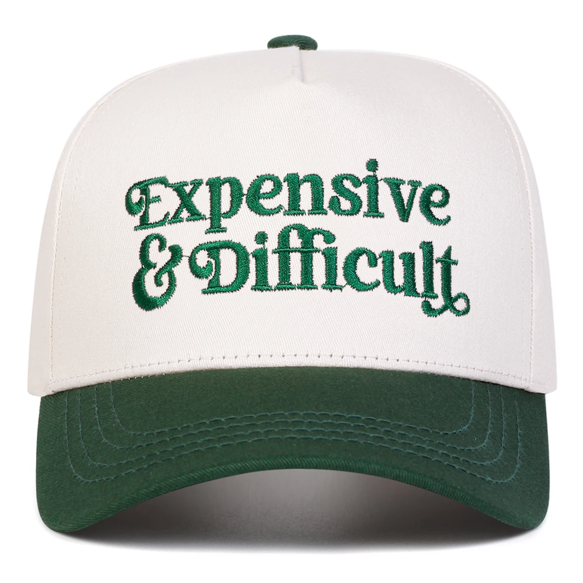 Unisex EXPENSIVE DIFFICULT Baseballkappen mit Buchstabenstickerei, Frühling und Herbst, für den Außenbereich, verstellbare Freizeithüte, Sonnenschutzhut, Sportkappe – Detail 5