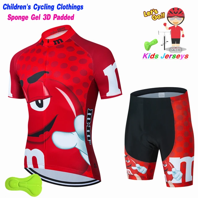Kids Cycling Jersey Set Boys Summer Cycling Clothing MTB Ropa