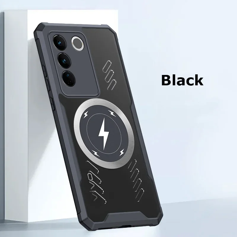 Custodia trasparente anti-caduta con dissipazione del calore in grafene per vivo S18 S17 S17t S16 Pro con ricarica wireless_voghion.com