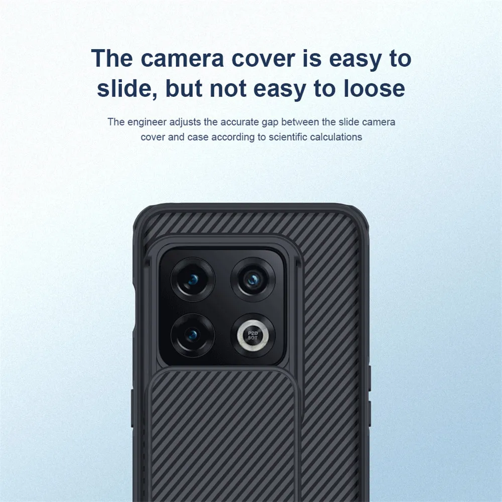 For OnePlus 10 Pro NILLKIN CamShield Pro Case Camera Len Protective Slide Cover Stripe Back Shell