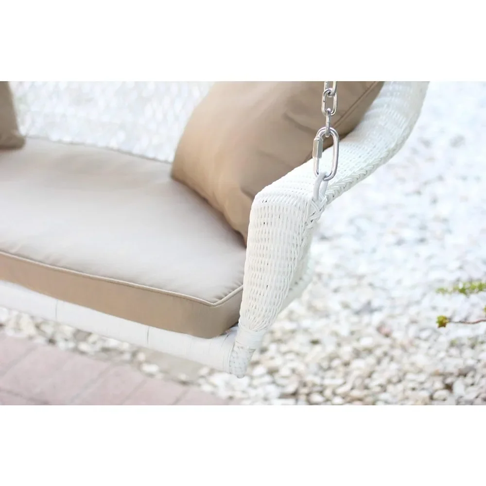 W00206S-B Resin Wicker, White 3