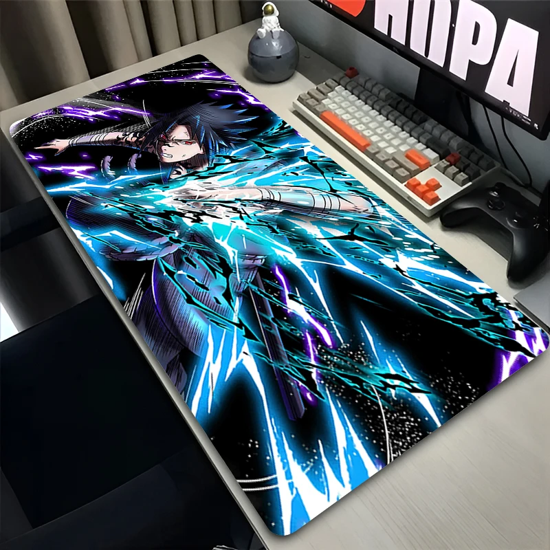 900x400 Mouse Pad Deskmat Laptop Office Mousepad Desk N-narutoS Sasuke Decor Extended Mouse Pad Keyboard Mat Oversize Desk Pad 2