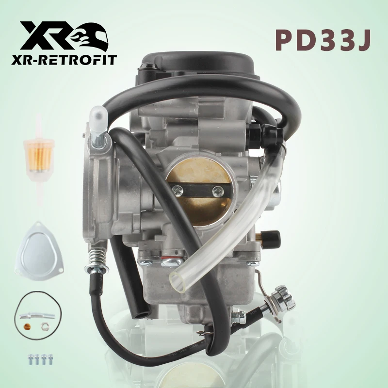 

PD33J Carburetor 33mm for Wolverine 350 YFM350 YFM400 Baja Wilderness BIG BEAR 400 2x4 4x4 YFM400 2000-2012 400cc