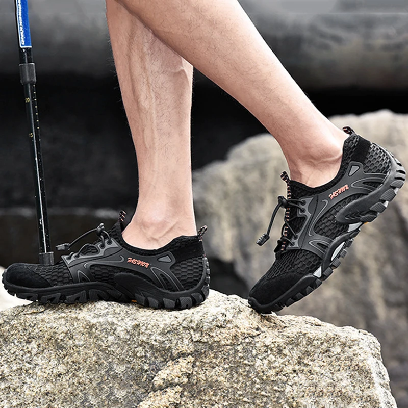 

2023 Summer New Outdoor Non-slip Hiking Shoes Women's Beach Wading Shoes Non-slip Rubber Surfing Swimming Shoes Size 39-44