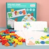 Children Puzzle Wooden Spelling Word Kid Letter Game 26 Letter Recognition Alphabet Toddler Early Educational Toy Cognition Prop 4