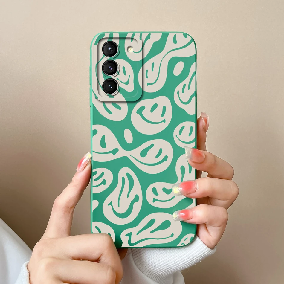 thumbnail image 1 of For Samsung S21 FE Plus Ultra Case Fashion Soft Liquid Silicone Camera Protection Back Cover For Galaxy S21+ S21FE S 21 Fundas, 1 of 5