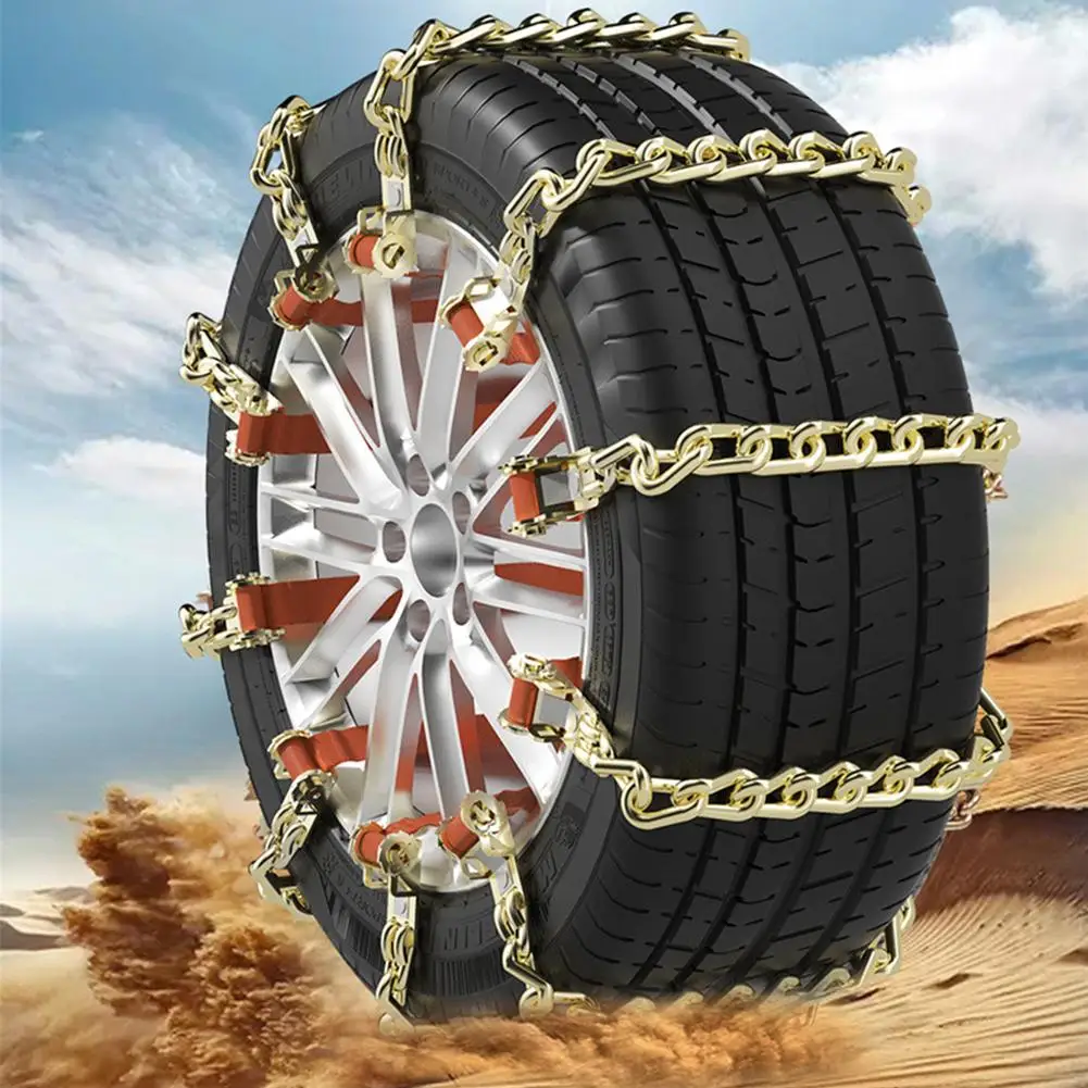 Car Winter Snow Chains Iron Snow Chain Non-slip chain Anti Skid Powerful Tire Wheels chain Truck Suv 1t snow chains Car Supplies