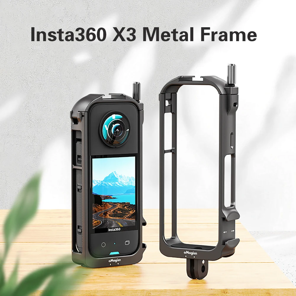 

For Insta360 X3 Metal Rabbit Cage Insta360 X 3 accessories camera Protective Expansion Frame Accessories Camera extension bezel