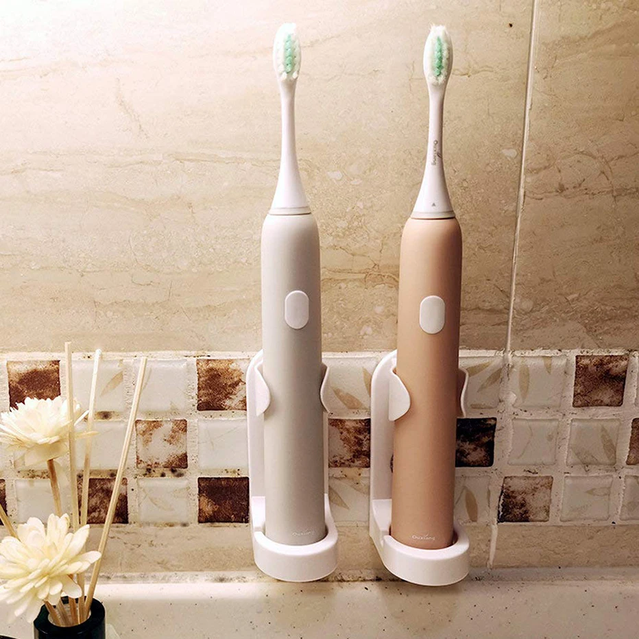 simpletome Adhesive Electric Toothbrush Holder Wall Mounted Bathroom  Organizer