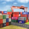 Evemodel 1pc HO Scale 1:87 20ft Shipping Container Model Railway Cargo Box 20' Container C8726 6