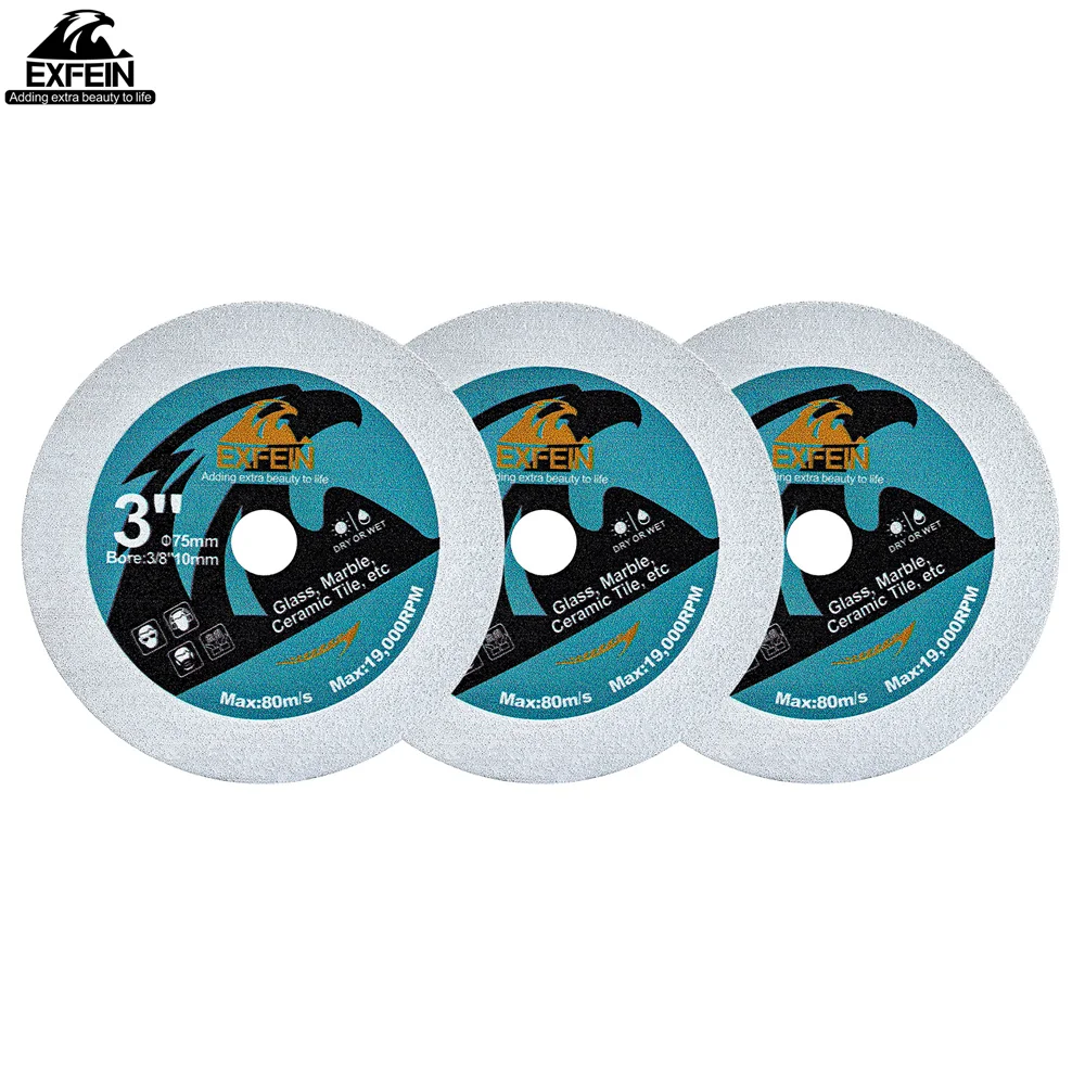 Premium Diamond Glass Cutting Disc - Precision Blade for Marble, Tile, Crystal, Jade, and Glass Cutting
