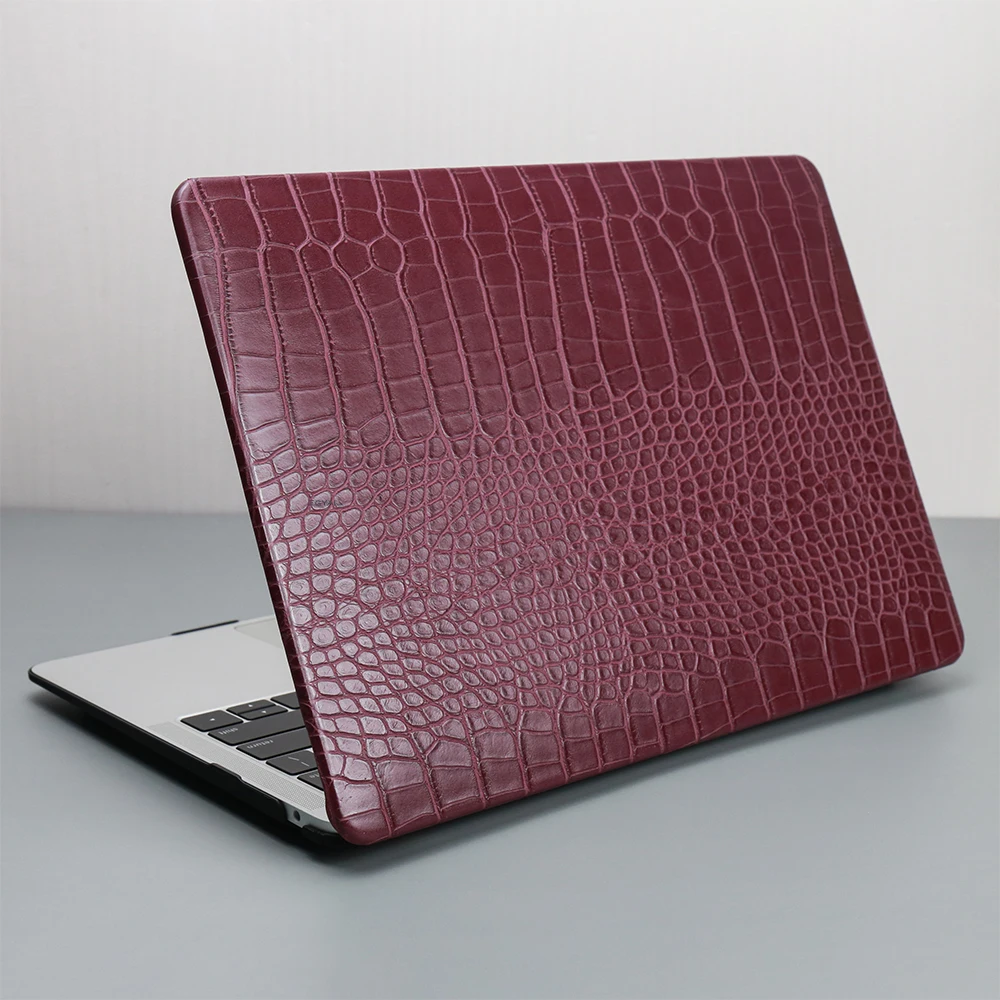 Protective Laptop Case with Hard PVC Shell & PU Leather Exterior