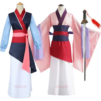 Costume adulto Hua Mulan Costume giovane Mulan Abito da donna Mushu Dragon Halloween Stage Teen Mulan Cosplay Costumi di carnevale Grandi