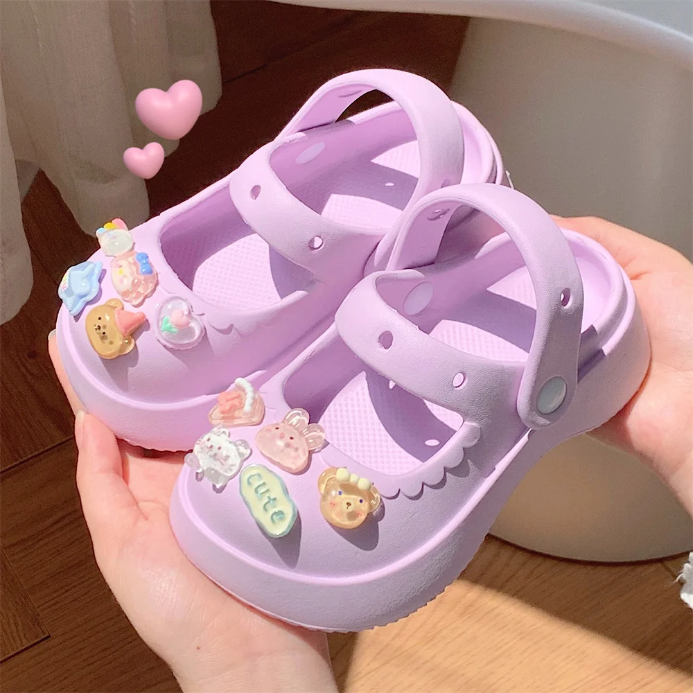 Children's Sandals Cute And Cartoon Kids Boy Girs Garden Shoes Summer Fashionable And Outerwear Slippers for Girls