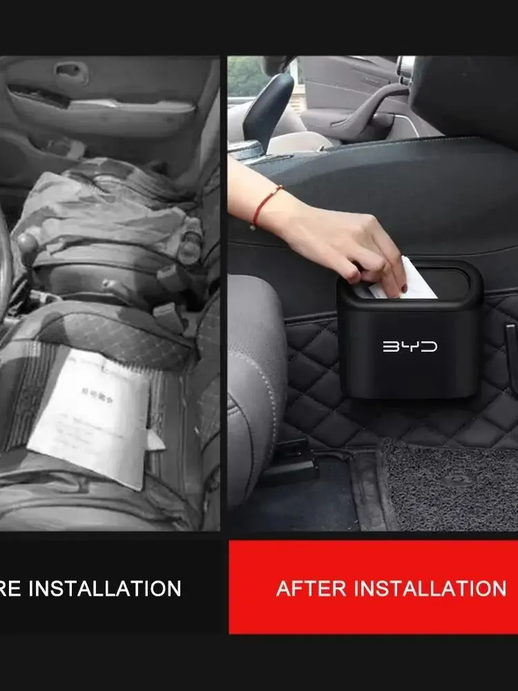 Geeignet für einen Auto-Mülleimer, Schuttbehälter, stilvolles Design, klassischer Stil, langlebiges Material für BYD-Autos, Ihre beste Wahl für Kee – Detail 2