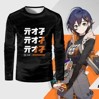2024 MiHoYo Game Zenless Zone Zero Print T-shirt ZZZ Role Wise Belle Graphic Long Sleeved T Shirt Harajuku Men Women O-neck Tees 1