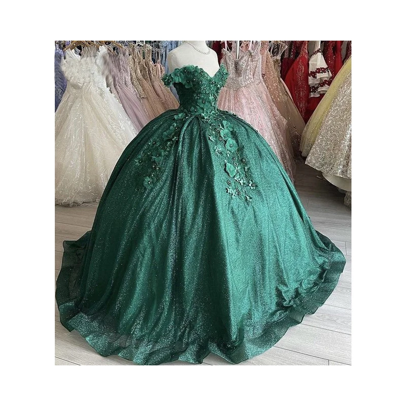 Party Dress Quinceanera Dresses Gorgeous Lilac Sequins Quinceanera Dresses for 15 Year Ball Gown Sexy V Neck Off the Shoulder Long Party Dress for Girl