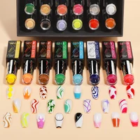 AS Solid Line Gel Nail Polish Not Set 24 Colors For Manicure Drawing Polish DIY Painting Varnish Pure Liner Nails Art Gel 2