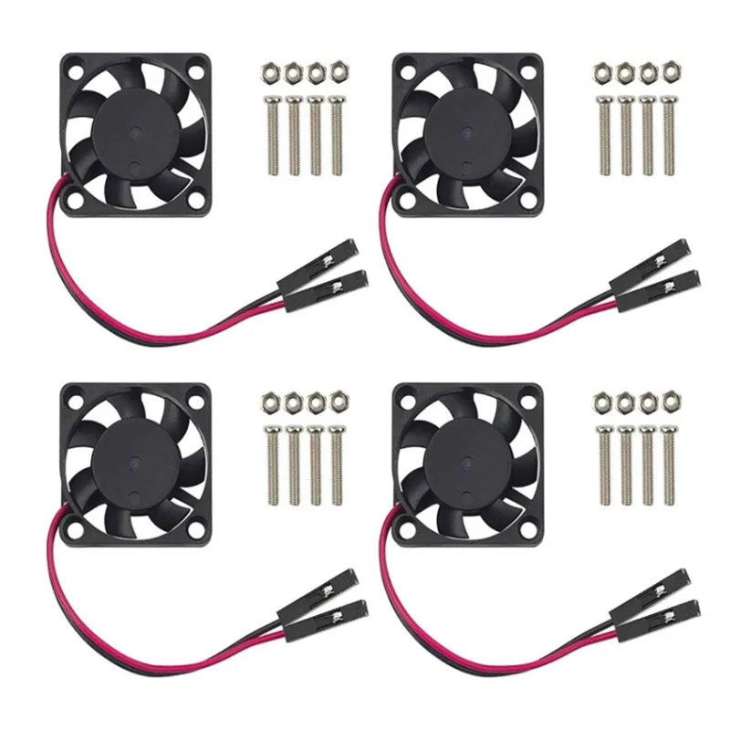 4 Stück 3007 Lüfter für Raspberry Pi 5 30 x 30 x 7 mm Kühlerlüfter Pi bürstenloser Lüfter 30 mm 1,18 Zoll 3,3 V 5 V DC leiser Lüfter für Motor – Detail 1
