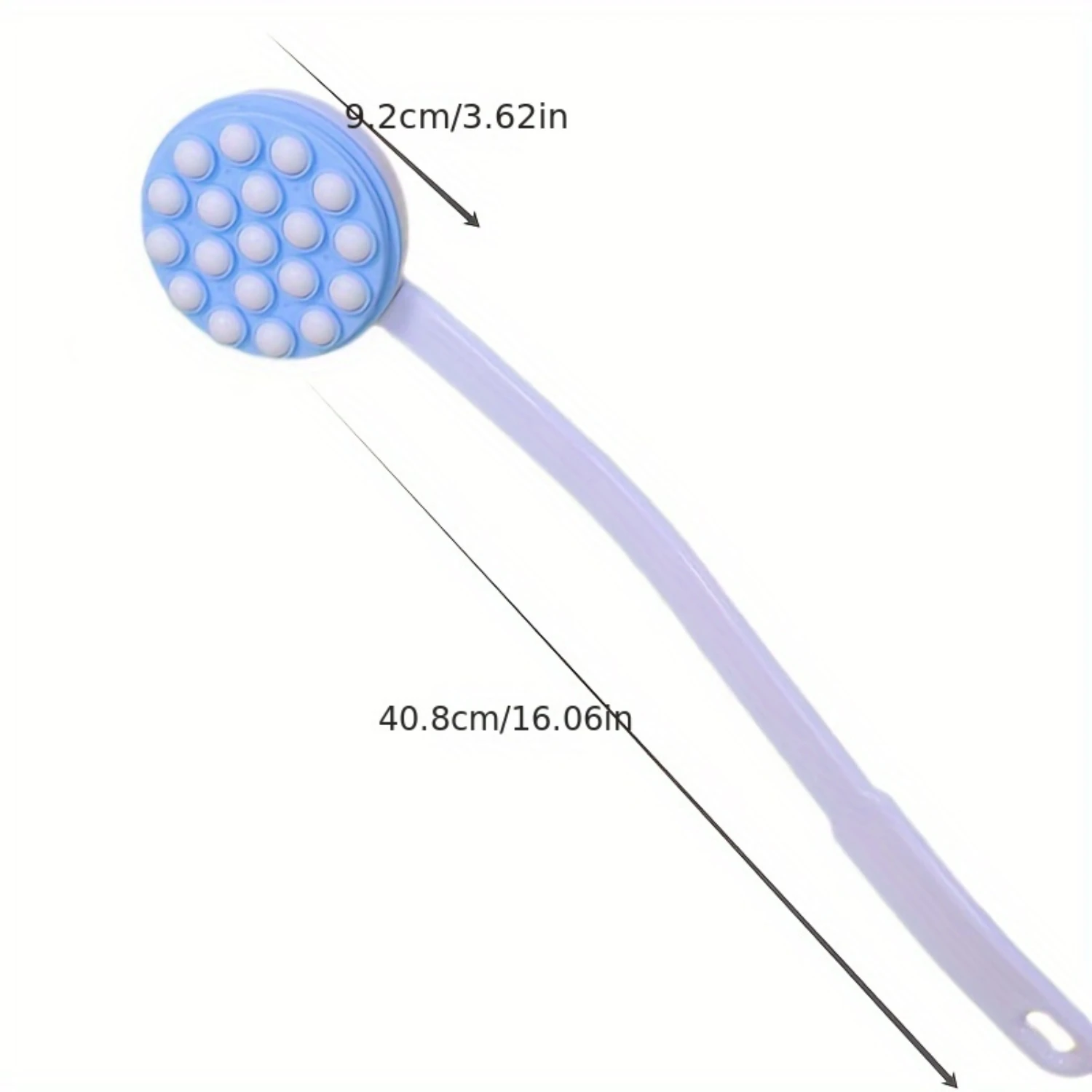 Multi- Long Handle Bath Brush, 16.06"x3.62", Massage Back Scrubber For Shower, Body Brush, Skin Exfoliation, Bathroom Accessorie