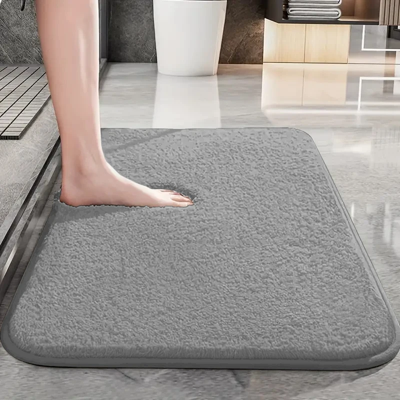 Non-slip bathroom floor mat