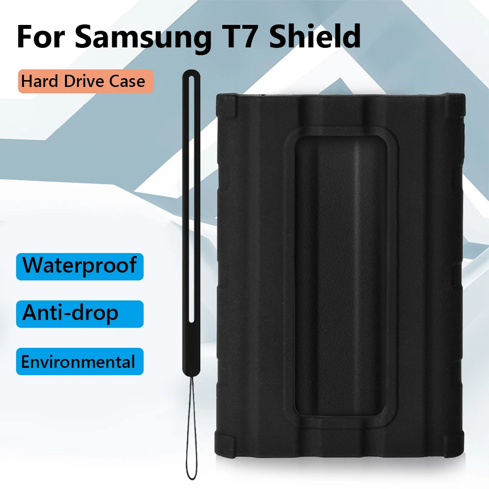 Silicone Protective Sleeve with Lanyard for SSDs - Anti-Scratch Case
