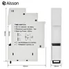 SUL180 DIN Rail Time Switch Mechanical Timer Switch 24 Hours Programmable Timer Control Time Switch 220VAC 16A 4