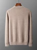 Luxury Men Cashmere Sweater 100% Merino Wool Buttoned Pullover Autumn Winter Polo Collar Knitwear Male Casual Warm Jumper Tops 5