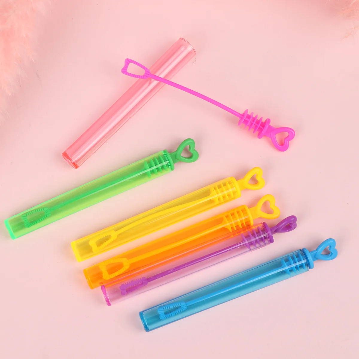 24 Pcs Bubble Maker Buebujas for Children Bubbles Birthday Liquid Soap Baby Toy Pomo Wedding Stick Heart-shaped Christmas 2