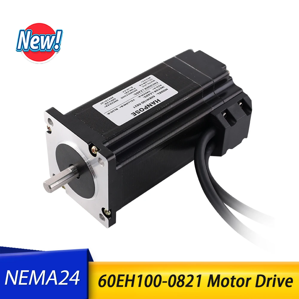 

60EH100-821+CL57-BK CN Controller Kit Closed LoopCStepper Motor NEMA24 stepper motor Driver 4.0A 2.8N.m Hybrid Step-servo motor