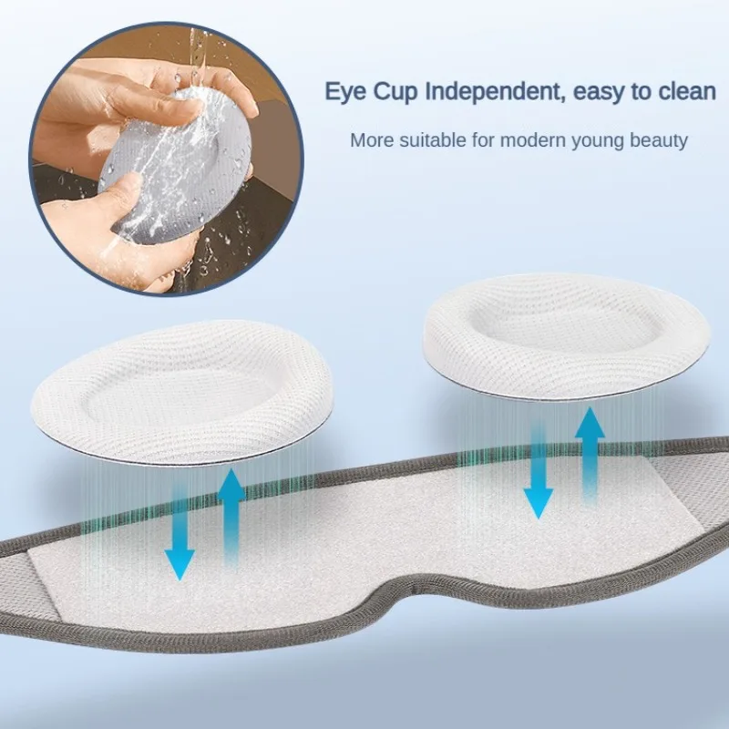 Soft Slim Sleep Mask 100% Blackout 3D Eye Mask Zero Eye Pressure Adjustable Sleeping Mask for Women Men Sleeping Aid Slaapmasker - Image 3