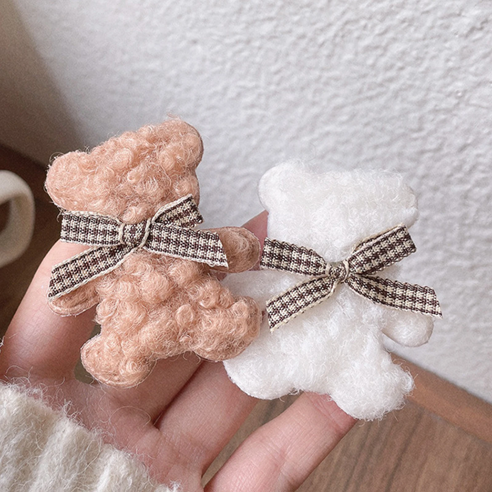 -02-10 Lioraitiin Kids Autumn Winter Hair Clips 9PCS Cartoon Bear Bowknot Barrettes for Girls Christmas Birthday Gifts