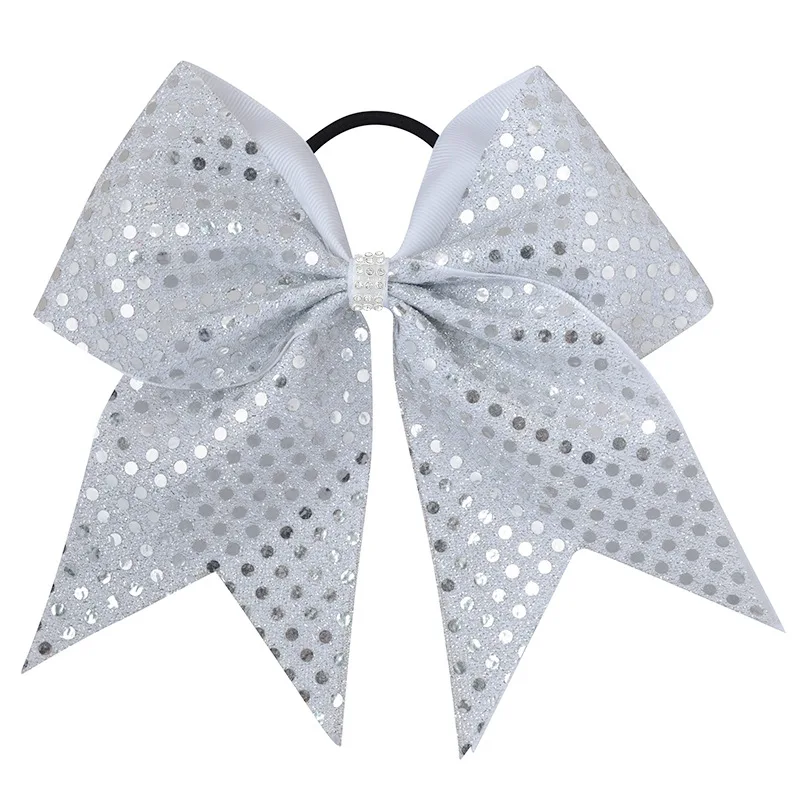 Women’s Large Bling Glitter Hair Bow with Diamond Accents
