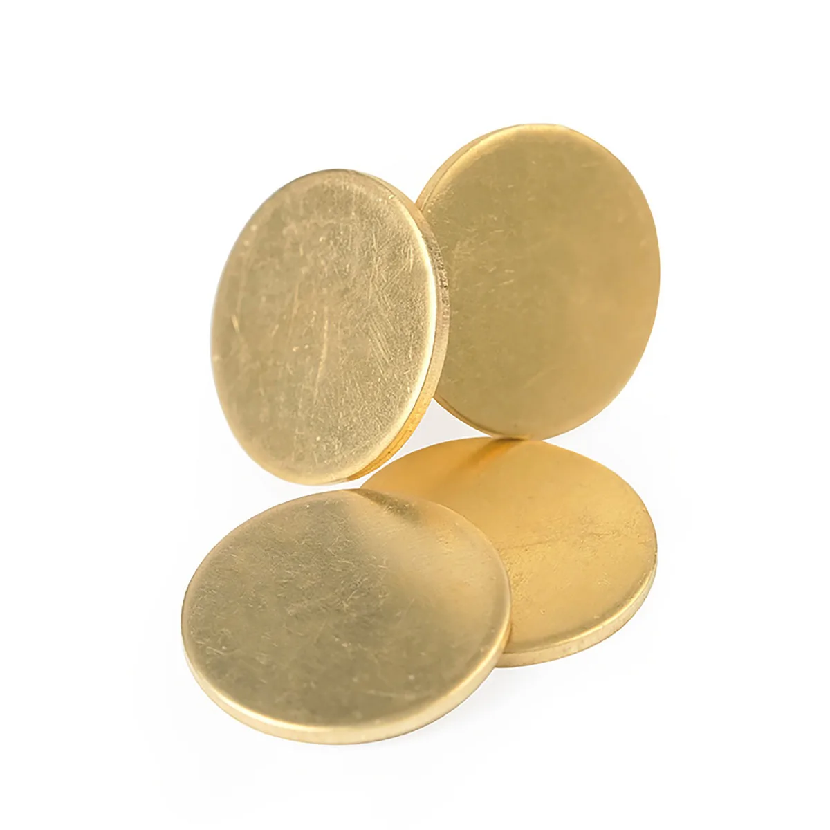 Brass Plate H62 Brass Round Plate Disc DIY Pad Sheet Diameter 10-200mm Thickness 0.5-3mm