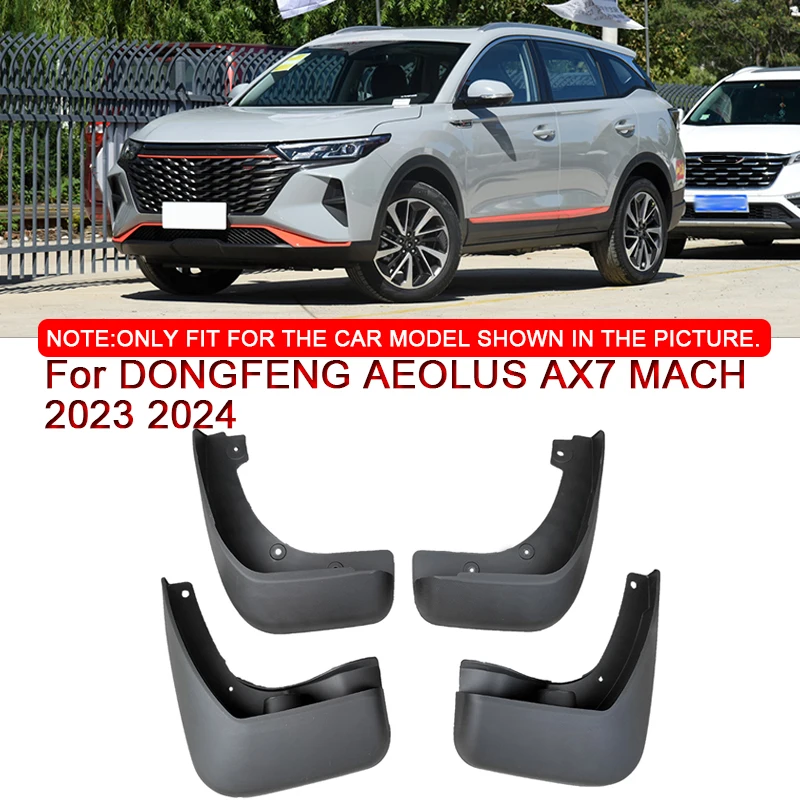 

For DONGFENG AEOLUS AX7 MACH 2023 2024 Car Styling ABS Mud Flaps Splash Guard Mudguards MudFlaps Front Rear Fender Accessory